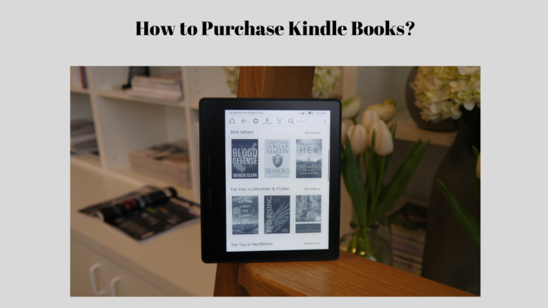 How to purchase kindle books