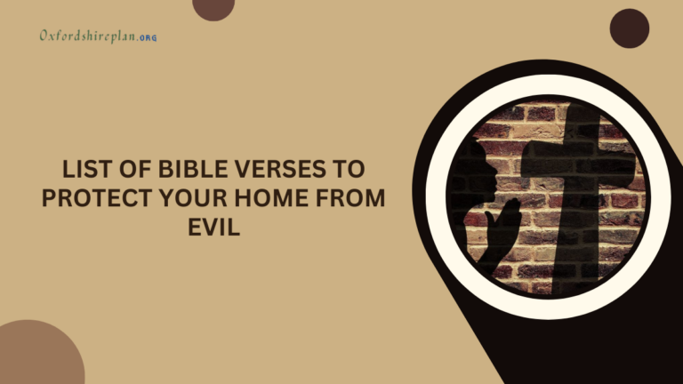 bible verses to protect your home from evil