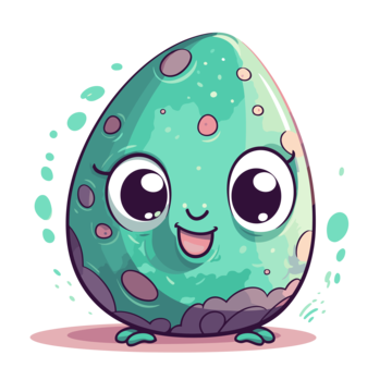 Sweet Sea Creatures easter egg drawing