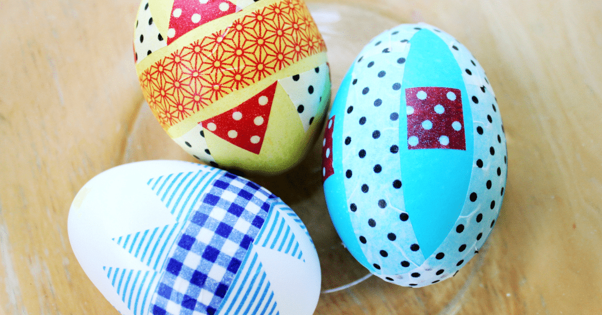 Washi Tape  egg easter drawing